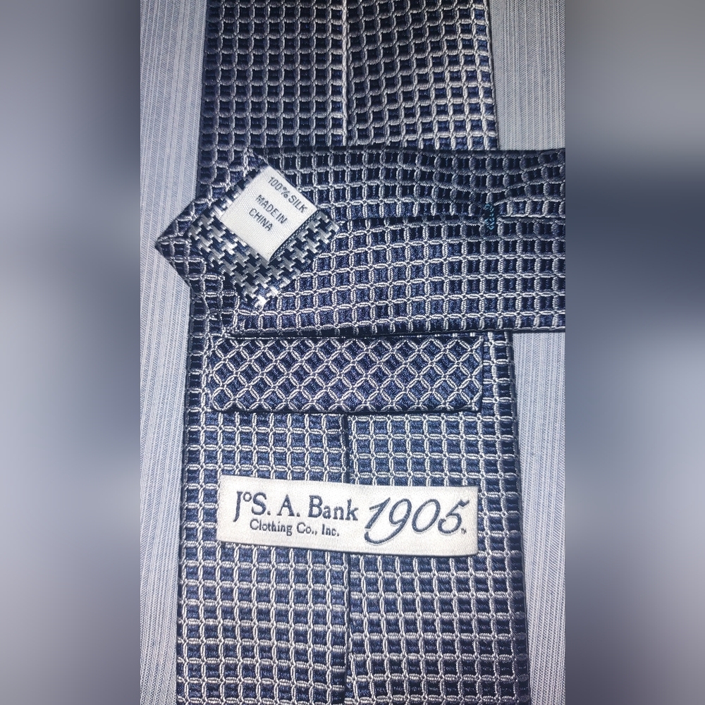 Jos. A. Bank Blue Patterned Tie